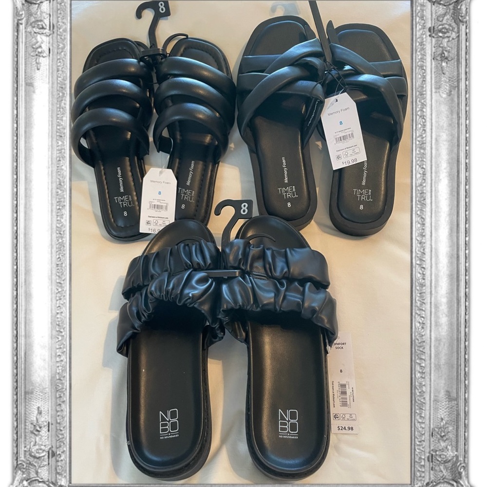 3 Pair Sandals